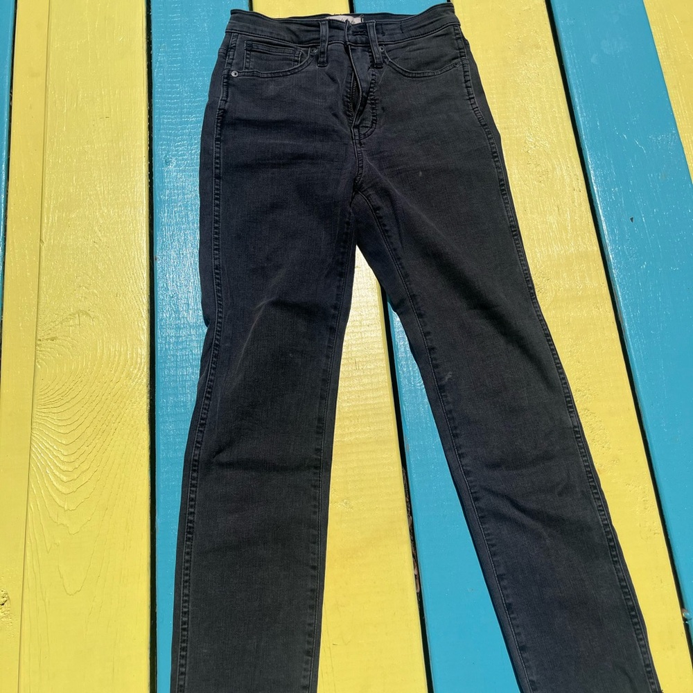 Madewell Black Straight-Leg Jeans